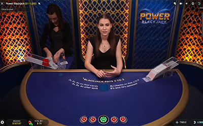 Моцная гульня ў блэкджек ў рэальным часе ў казіно